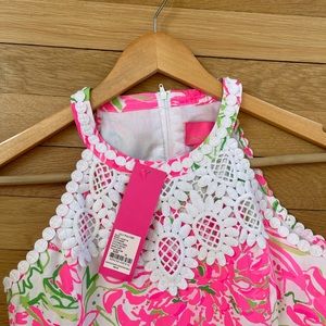 Girls Lilly Dress pink & green